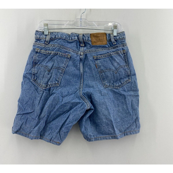 VTG Levis USA 550 Light Wash Cotton Relaxed Fit Denim Shorts Mens Size 34 - Picture 2 of 4